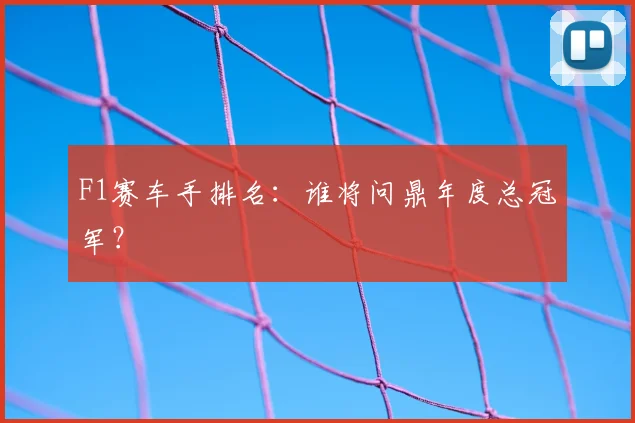 F1赛车手排名：谁将问鼎年度总冠军？